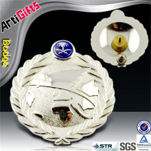 China factory supply metal silver metal luftwaffe cap badge
